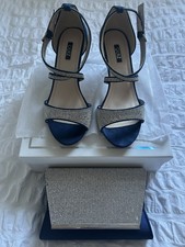 Navy Blue Diamante Sandals
