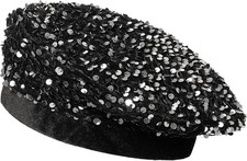 Women Bling Beret Hats Sparkly