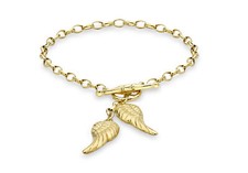 9CT Yellow Gold Angel Wing
