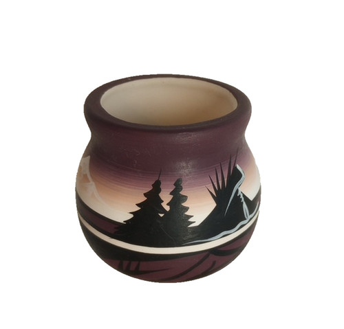 Native american scenic pottery - scenic,