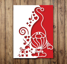 Christmas Gnome Border Metal