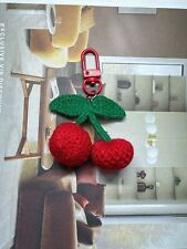 Handmade Knitted Keyring Fruit Crochet Keyring Cherry Keychain  Bag Charms