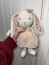 Mamas And Papas M&P Millie & Boris Cream Bunny Rabbit Plush Soft Toy Dress