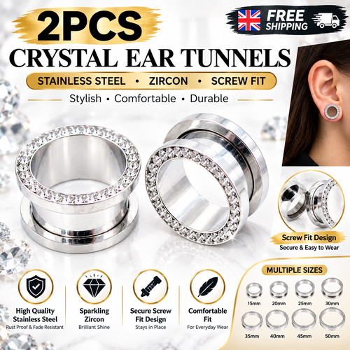 Ear gauges plugs dangle - 2x,