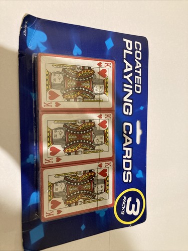 Coated playing cards a - playing,