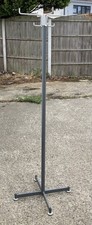 VINTAGE INDUSTRIAL METAL COAT, UMBRELLA AND HAT STAND.
