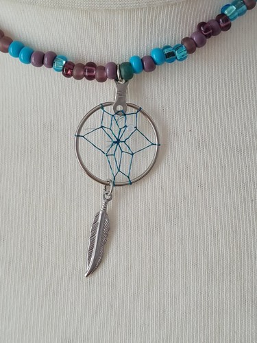 Small dream catcher pendant - small,