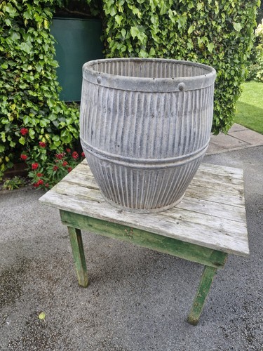 Vintage galvanised dolly tub - dolly,