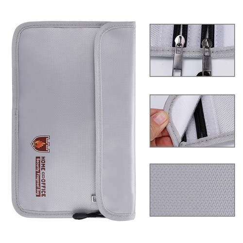 Fire proof money bag fireproof - fire,