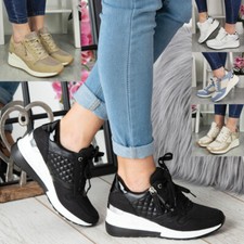 Wedge Shoes Trainers Womens