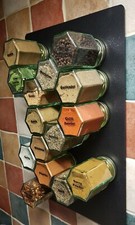 Magnetic spice rack with
