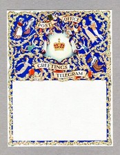 GPO  Greetings Telegram   ( perfect "mint" unused )  /  Issued 3 Oct. 1938