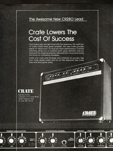 Vtg 80s crate - 80s, amps