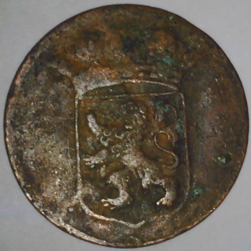 1766 holland voc duit lion - 1766,