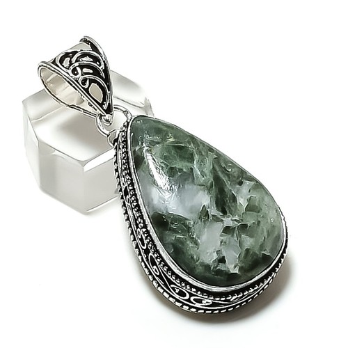 Natural seraphinite gemstone - natural,