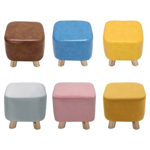 Small footstool ottoman velvet - small,