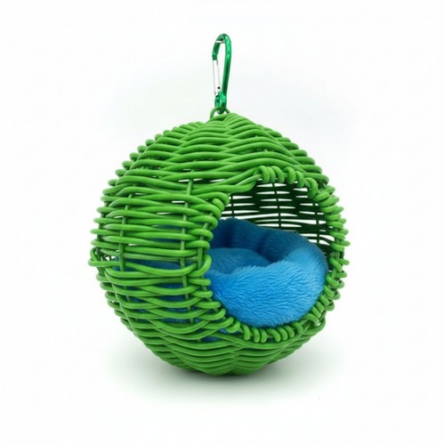 Spherical woven bird - woven, nest