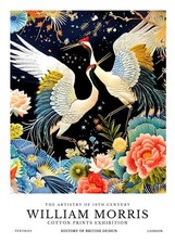 william morris A4 size birds