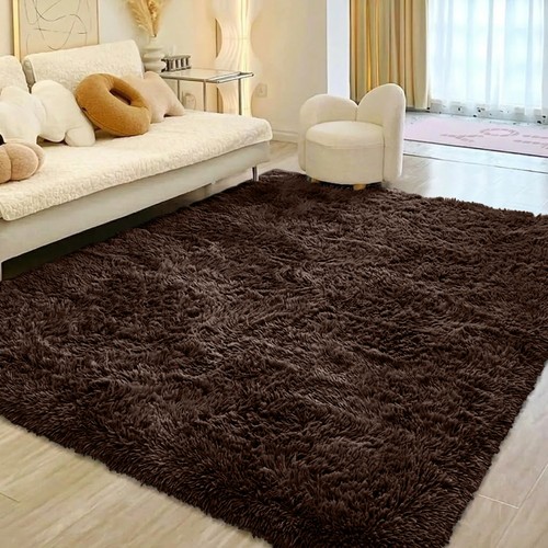 Fluffy rugs large shaggy rug - rugs,