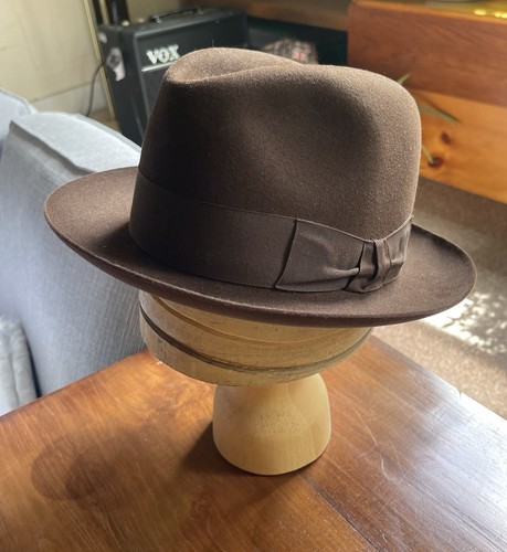 Vintage mossant trilby hat - mossant,