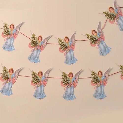 Christmas angel garland - christmas,