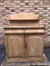 L(343) Solid Pine Victorian Dresser Chiffonier Sideboard
