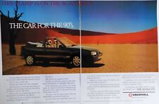 Vauxhall ASTRA '2.0i GTE Convertible' Motor Car ADVERT : 1990 Print Ad 707/114