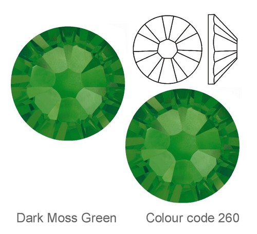 Swarovski crystals dark moss - crystals,