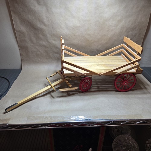 Vtg wooden wagon carriage - vtg,