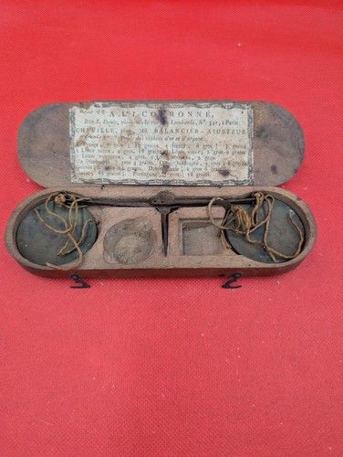 Antique french coin scale for - french,