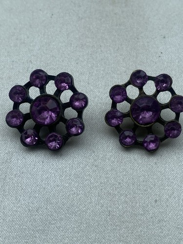 Pair amethyst glass - pair, and