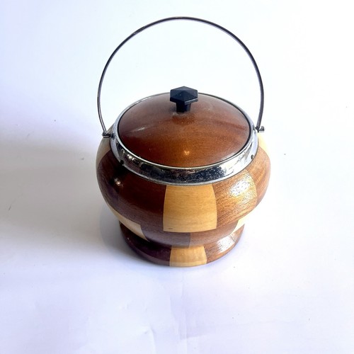 Vintage wooden ice bucket - wooden,