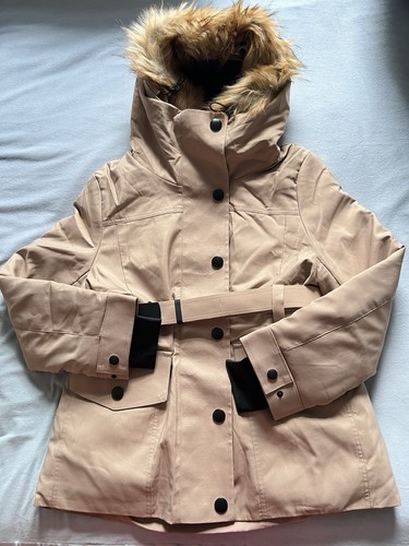 Women quilted belted parka - quilted,