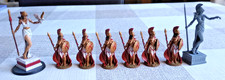 Amazon figures group, resin, figures approx 40mm tall