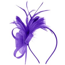 Large Wedding Fascinator Headband Aliceband Ladies Day Races Royal Ascot