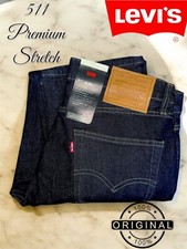 Levi's 511 Men's Slim Fit Jeans Stretch Denim Dark Blue All Sizes New With Tags