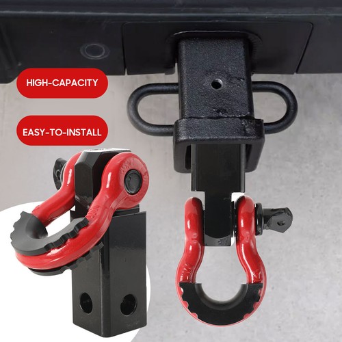 Trailer shackle hitch receiver - trailer,