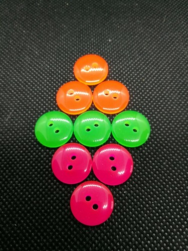Neon buttons fluorescent 15mm