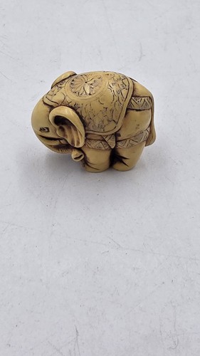 Vintage netsuke elephant - vintage,