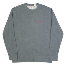 LEVI'S Mens Sweatshirt Grey M