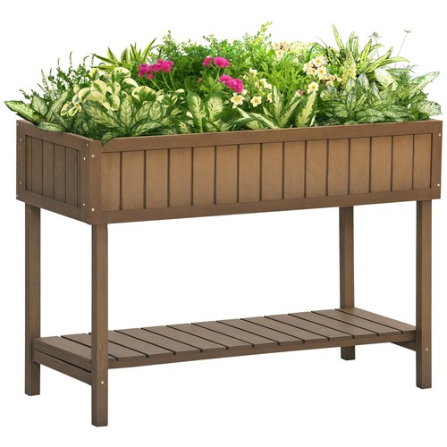 Outsunny wooden herb planter - herb,