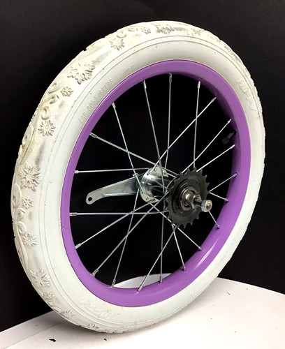 Bicycle rear purple wheel - rear,