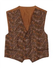 VINTAGE Mens Graphic Waistcoat