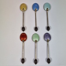 Vintage Set 6 Silver And