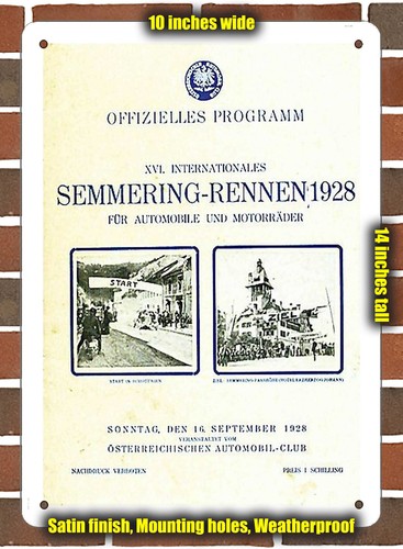Metal sign 1928 semmering - -,