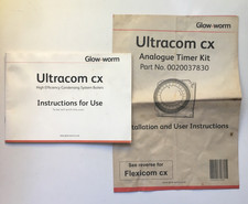 Glow Worm Ultracom CX boiler and Flexicom CX Analogue Timer Instructions Manuals