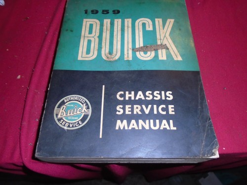 1959 buick chassis - chassis, service