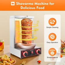 Gas Vertical Shawarma Broiler Machine 3000W CG-25 Doner Kebab Gyro Grill Machine