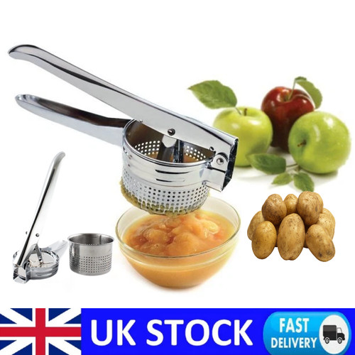 Stainless steel potato ricer - steel,