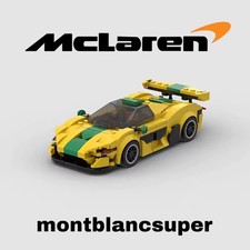 Yellow McLaren P1 GTR Custom 335 Pcs Building Brick Set MOC - FREE DELIVERY! UK